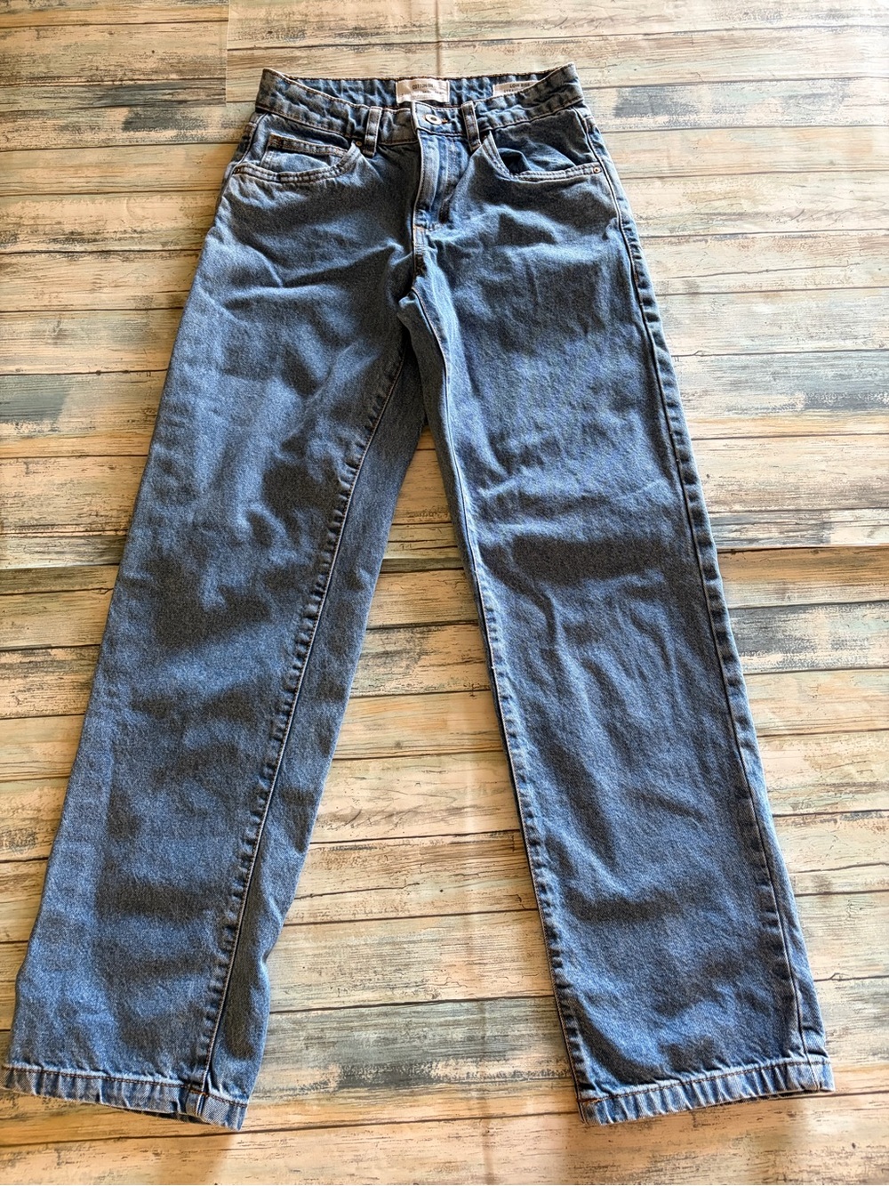 Cotton On Wide-Leg High-Rise Blue Jeans - Picture 4 of 6